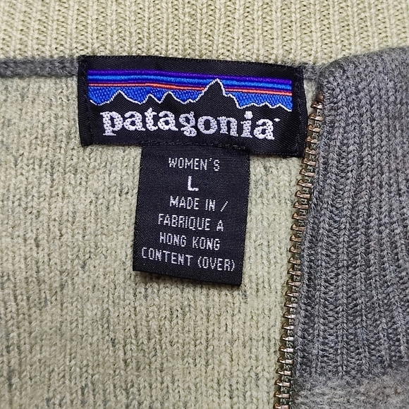 Patagonia W's Lowland Cardigan Sweater Jacket Green 100% Wool Full Zip  Size L - Picture 10 of 10